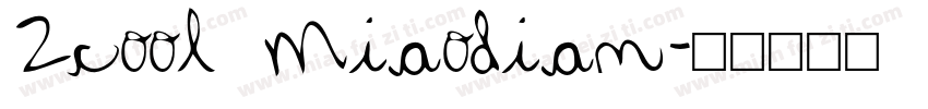 Zcool Miaodian字体转换